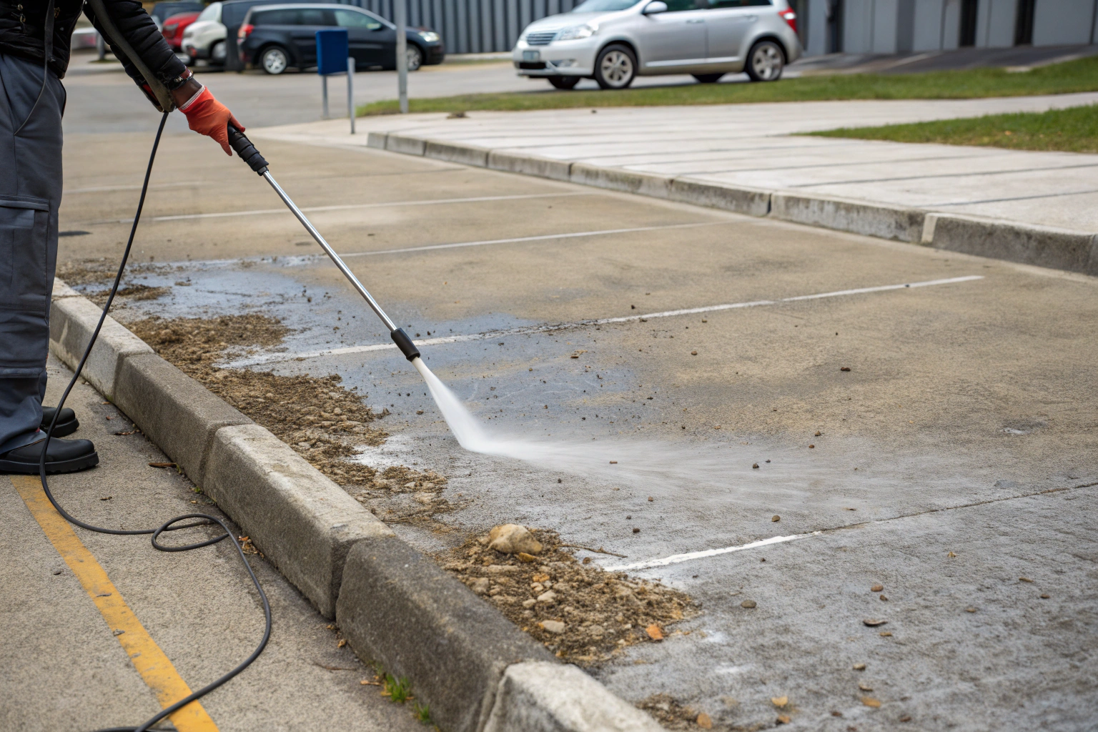 car-park-pressure-washing-newcastle Commercial car park pressure washing Newcastle