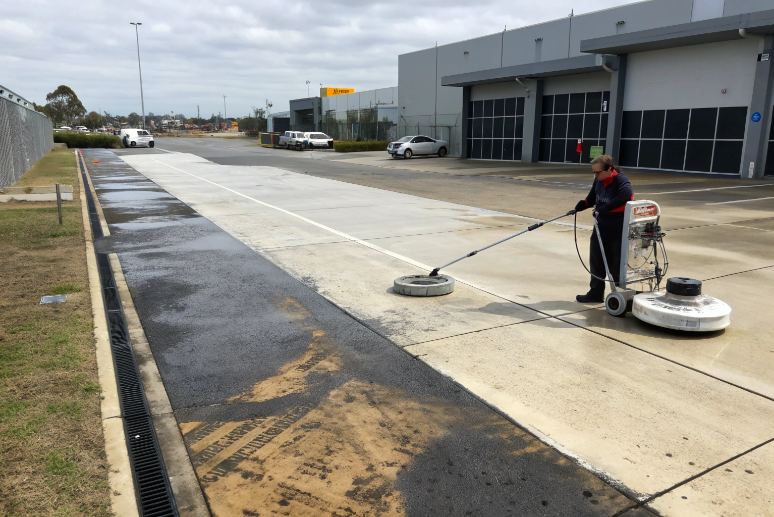 commercial-concrete-pavement-being-pressure-washed