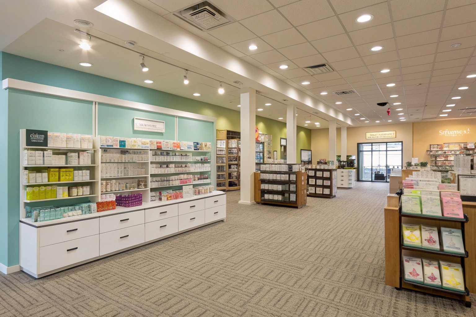 Clean carpet in Newcastle retail store after professional commercial cleaning